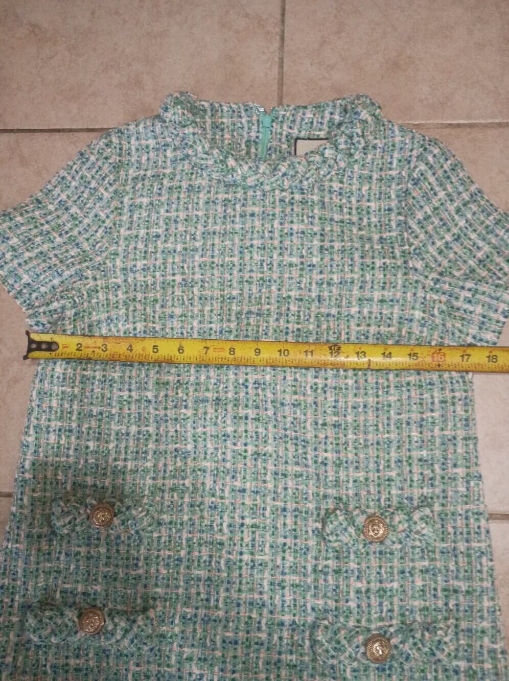 Tuckernuck Mint Tweed Mini Shift Dress - Picture 11 of 12